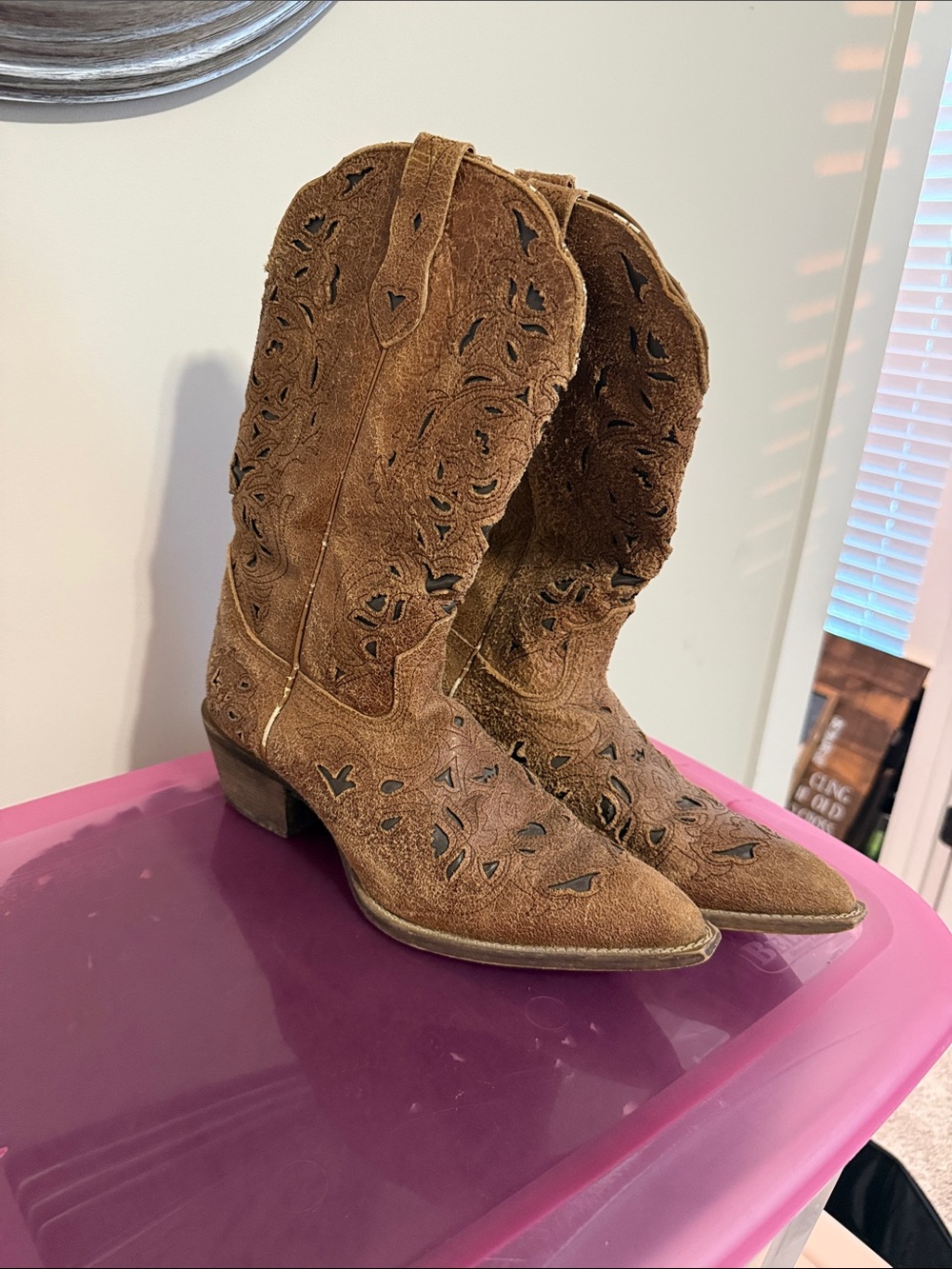 Women’s Brown Leather Western Cowgirl Boots